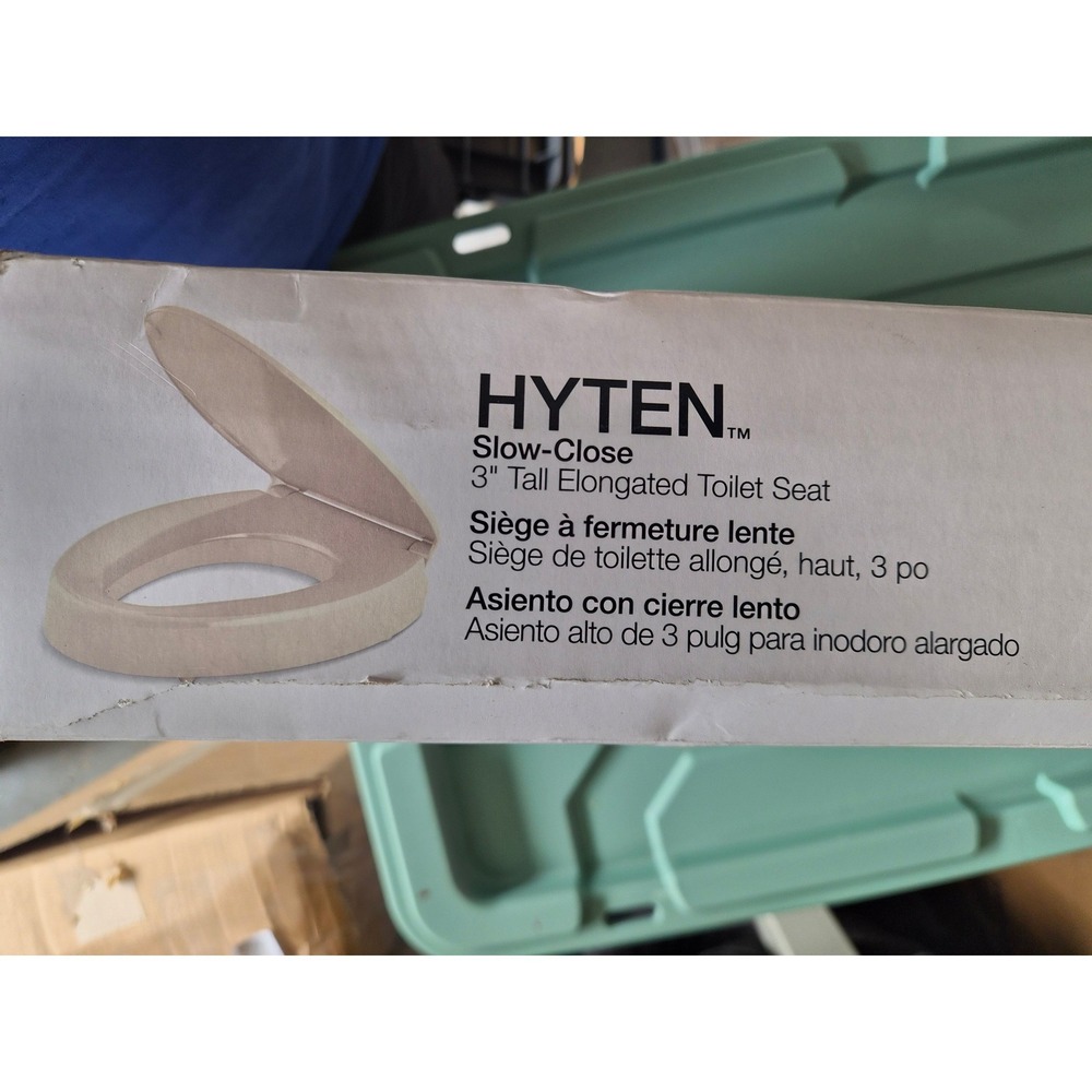 Kohler Hyten Elevated Slow Close Elongated Toilet Seat Biscuit 3 inch K-25993-96 - Picture 4 of 6
